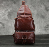 Top Quality Men Leather Messenger Back Pack