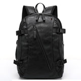 Men Oil Wax Leather Backpack