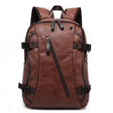 Men Oil Wax Leather Backpack
