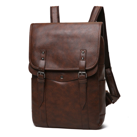 Business Waterproof Leather Backpack
